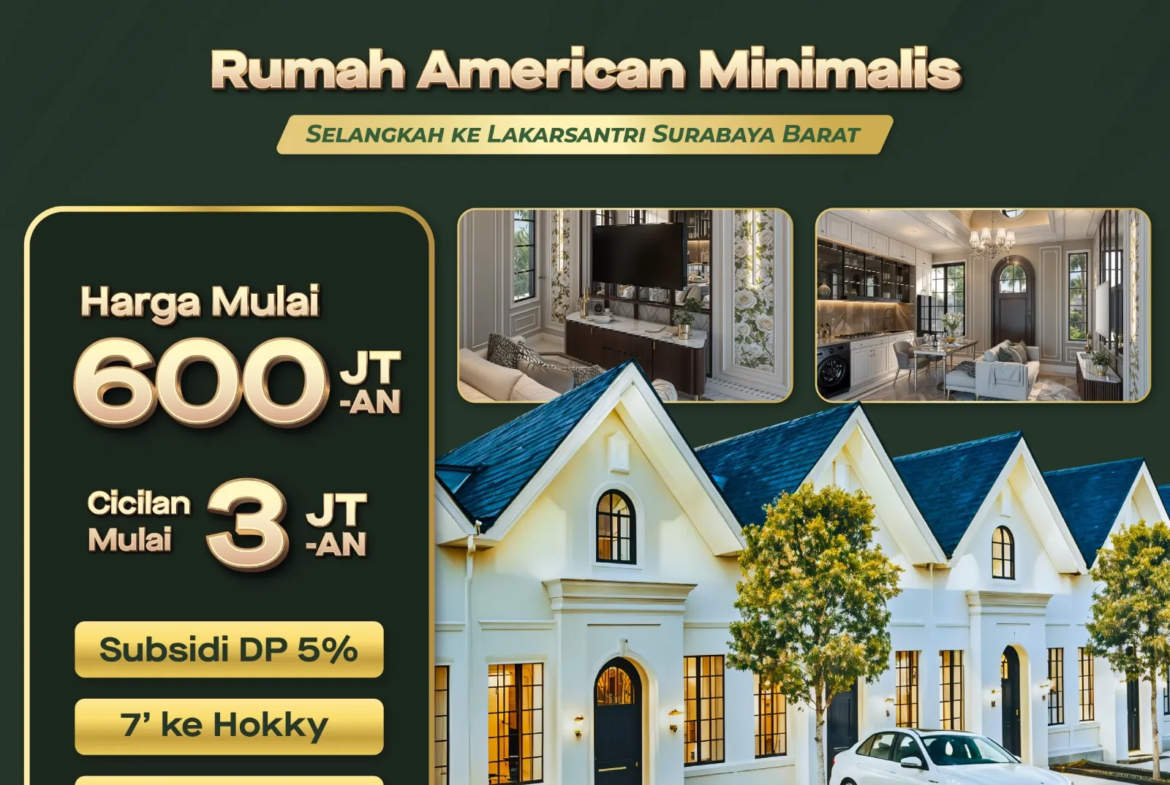 Rumah MANSION NINE EXT 2 Surabaya Jawa Timur Eko Wahyudi 085235111122 ASA INDONESIA BRIGHTON