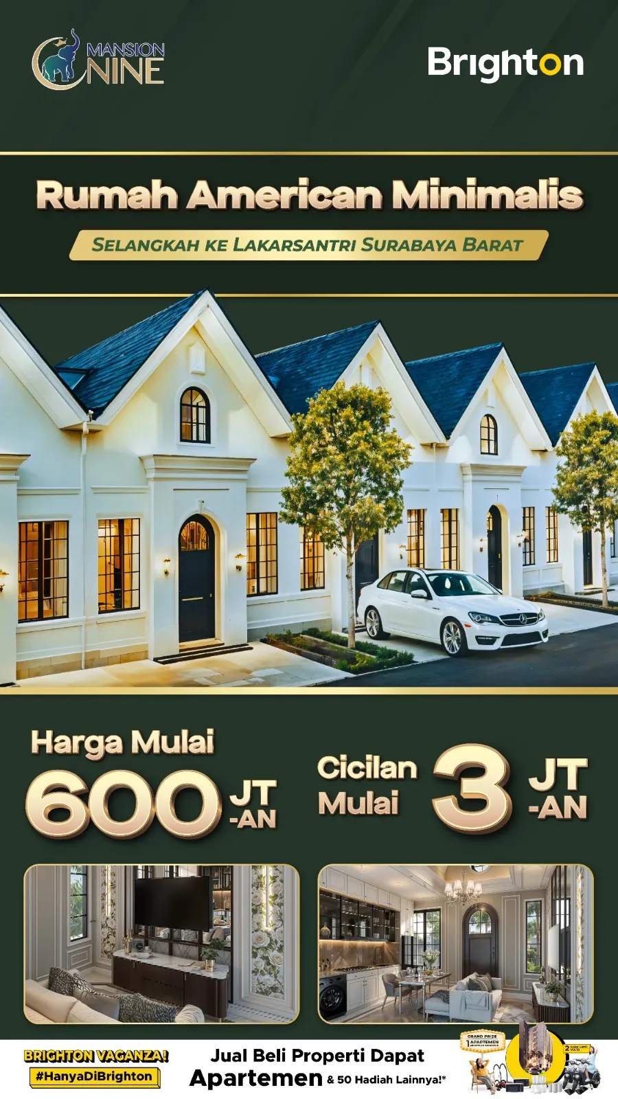 Rumah MANSION NINE EXT 2 Surabaya Jawa Timur Eko Wahyudi 085235111122 ASA INDONESIA BRIGHTON